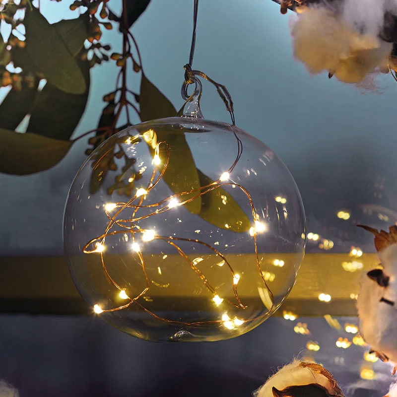 Krinner Lumix Light Ball L klar Christbaumkugel (2.Wahl)