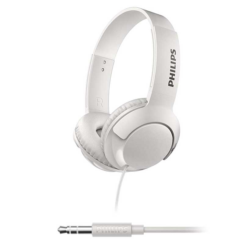 Philips SHL3070WT Bass+ on-Ear Kopfhörer weiss