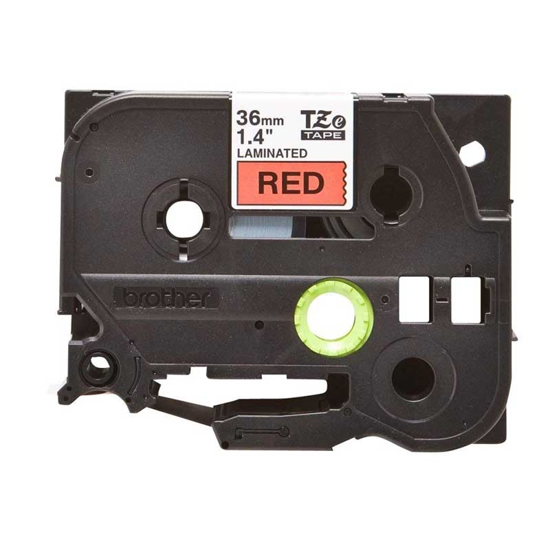 Brother TZe-461 P-touch Schriftband 36 mm schwarz auf rot