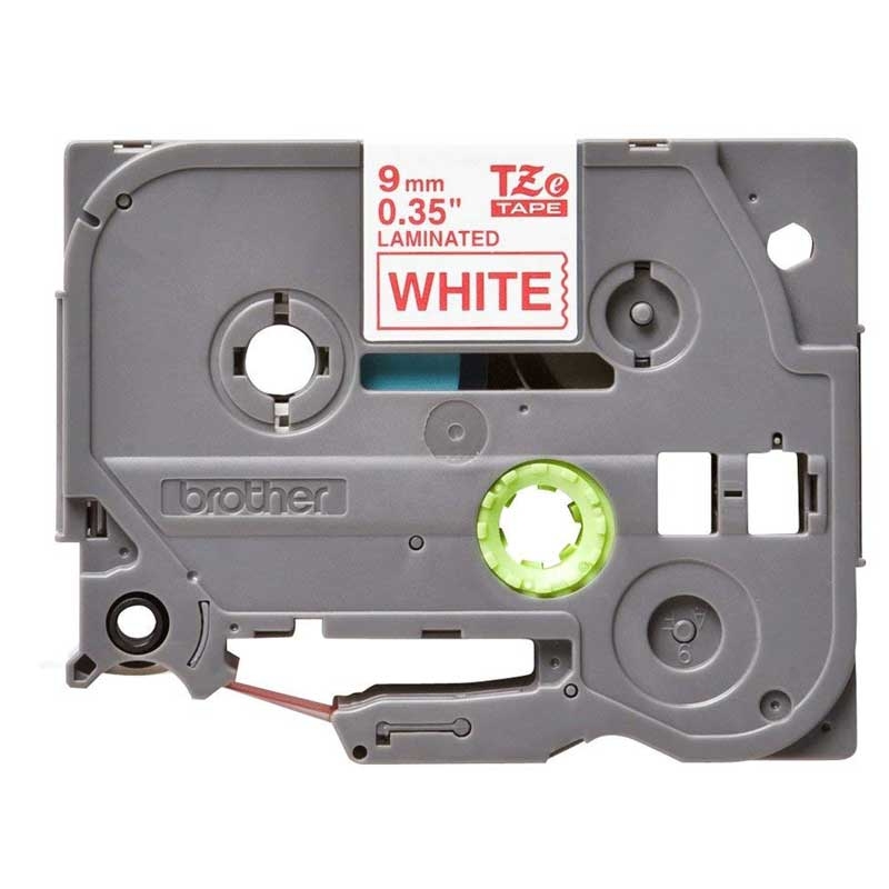 Brother TZE222 P-Touch rot auf weiss 9mm