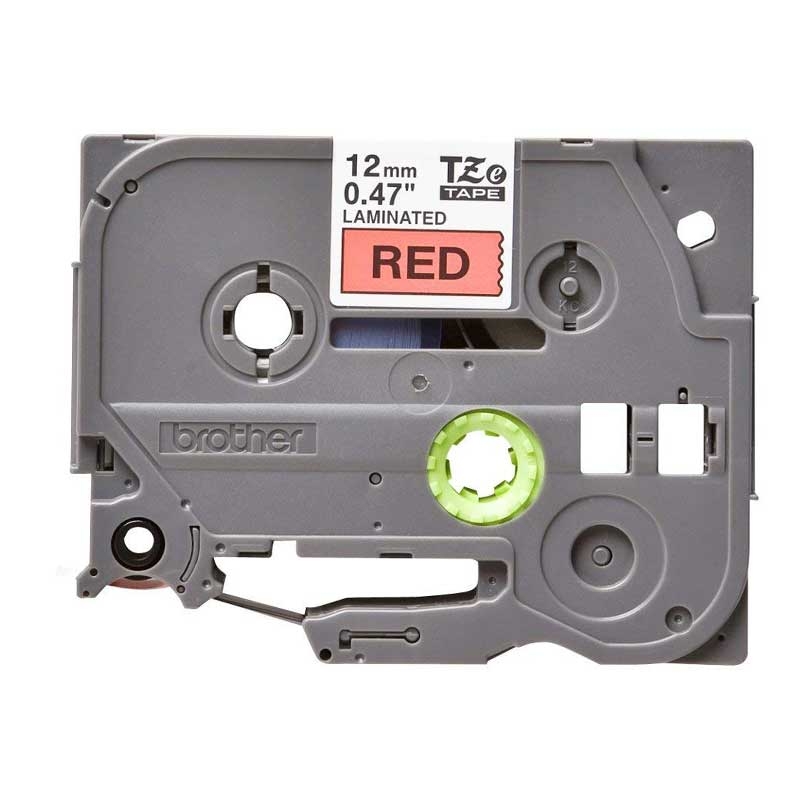 Brother TZE431 Original P-touch Schriftband 12 mm, schwarz auf rot