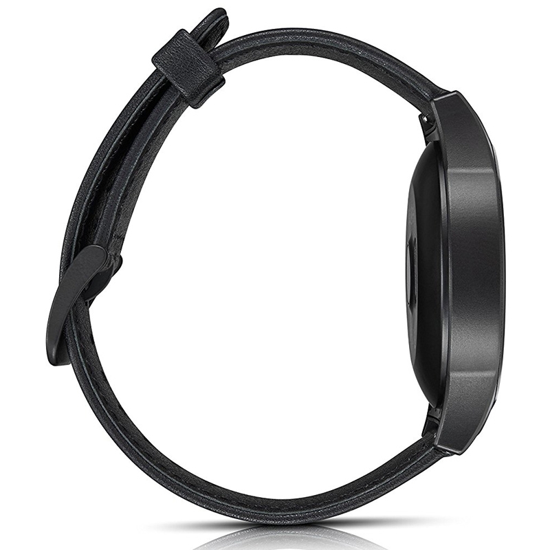 Alcatel Move Time (MT10G) Smartwatch schwarz mit Lederarmband schwarz