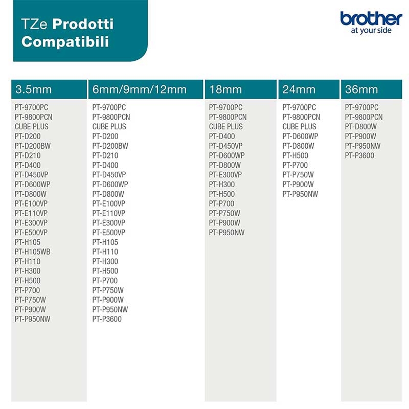 Brother TZE-FX251 P-Touch schwarz auf weiss 24mm