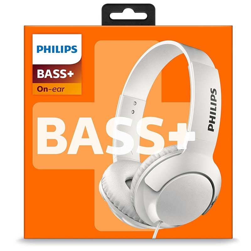 Philips SHL3070WT Bass+ on-Ear Kopfhörer weiss