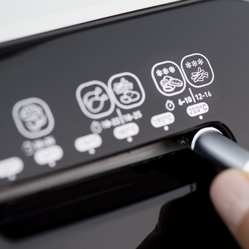 Tefal FX100015 Heißluft-Fritteuse Fry Delight, 0,8 kg Fassungsvermögen, 1400 W, schwarz