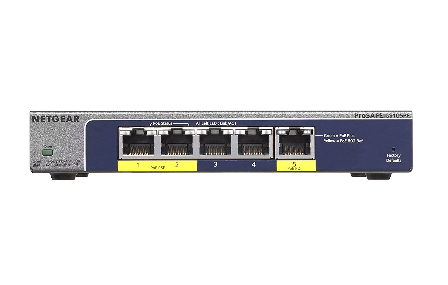 Netgear GS105PE 5-port Switch