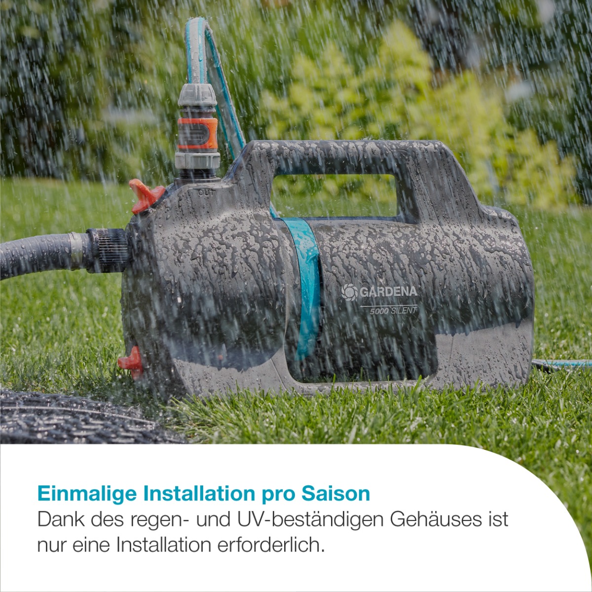 GARDENA 09080-20 Gartenpumpe 5000 Silent