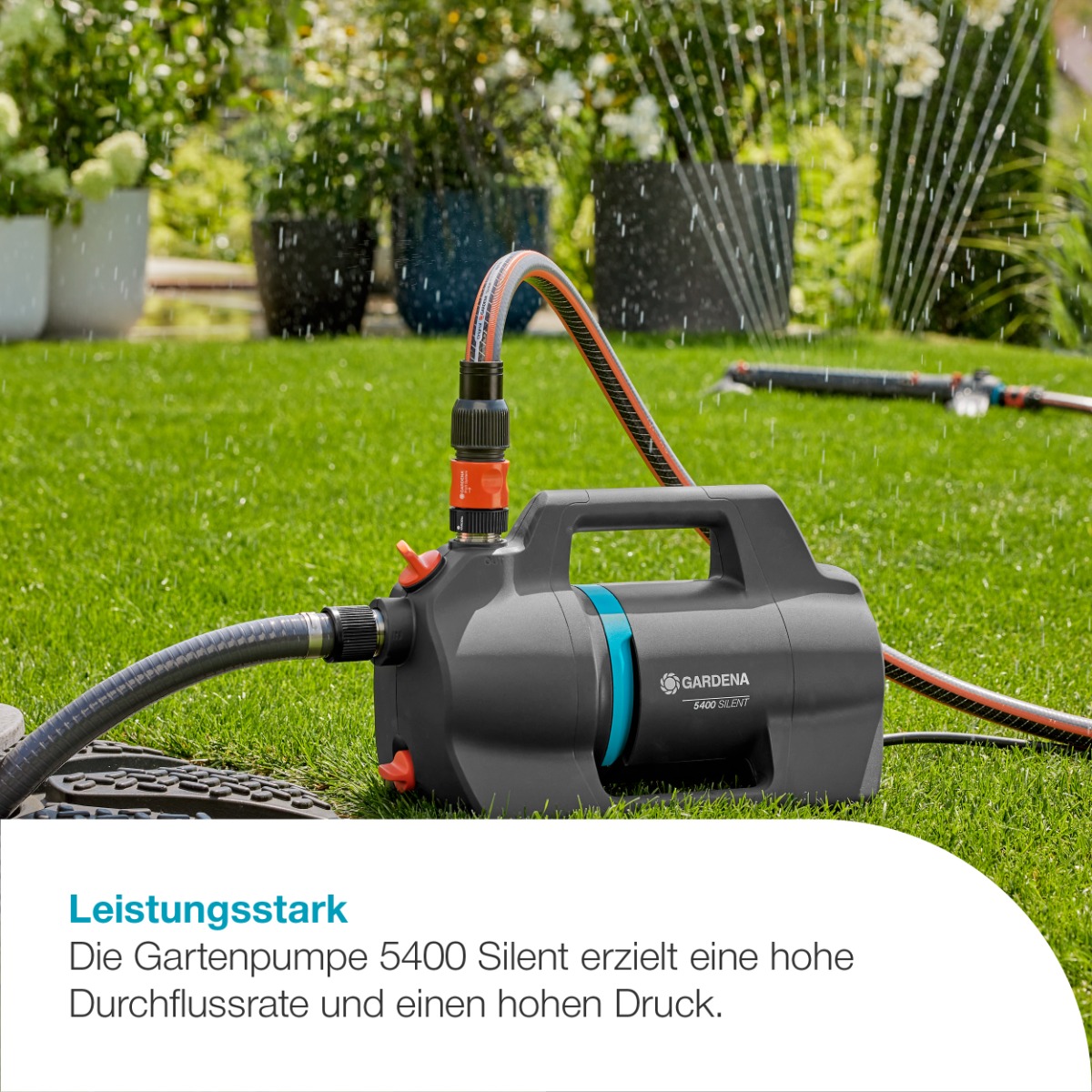 GARDENA 09086-20 Gartenpumpe 5400 Silent