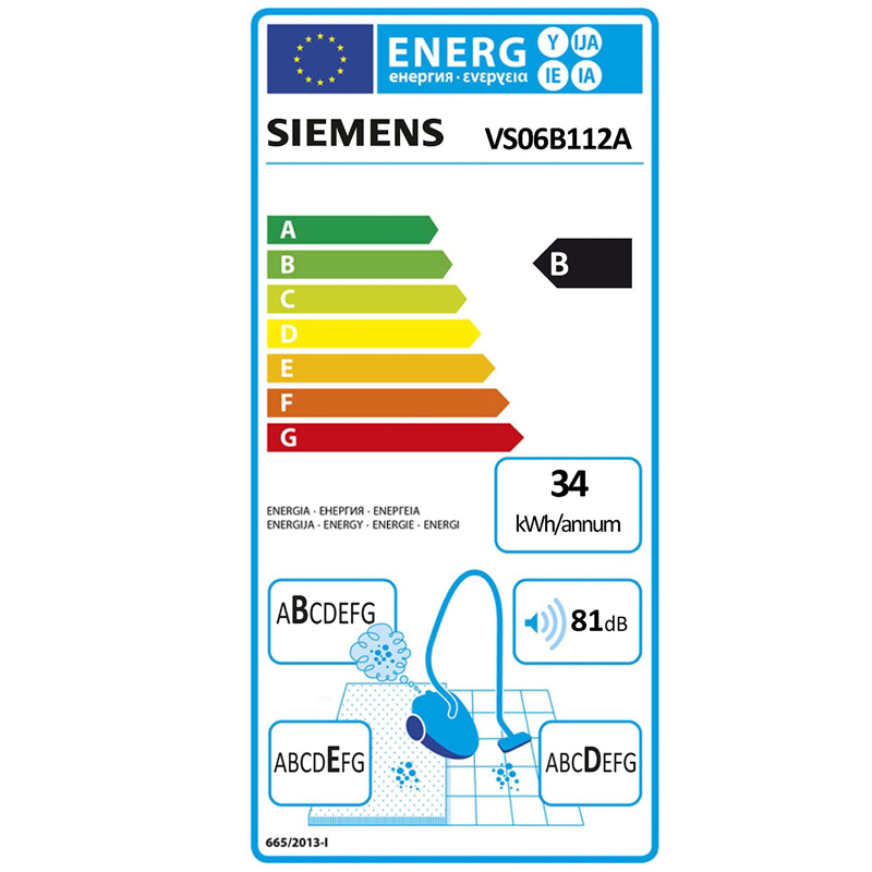 Siemens VS 06 B 112 Bodenstaubsauger Ausstellungsgerät