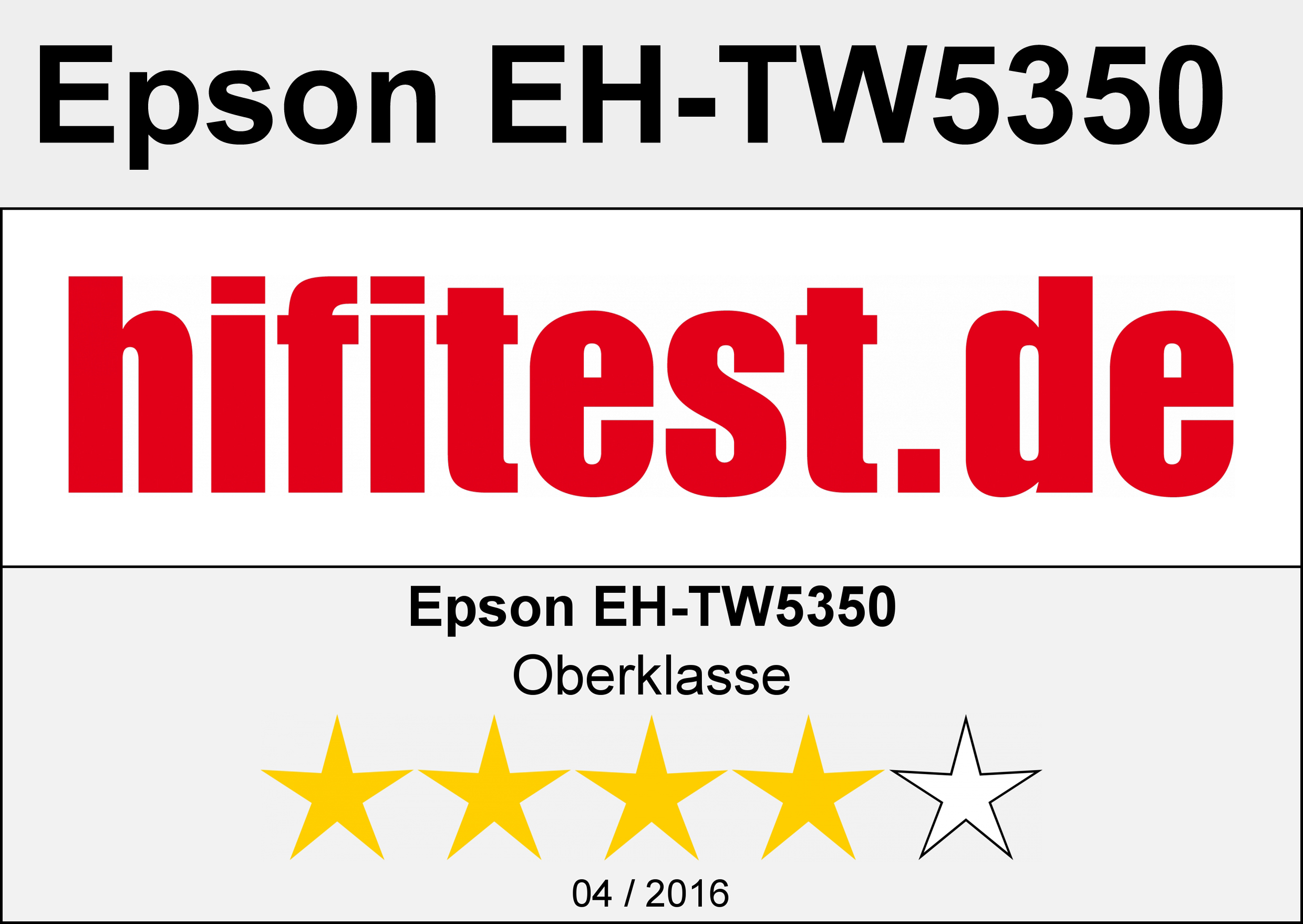 Epson EH-TW5350 2.200 Ansi-Lumen LCD-Projektor weiß Ausstellungsgerät