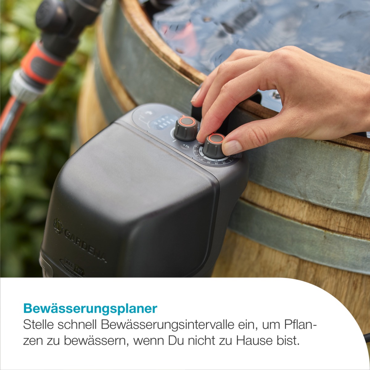 GARDENA 14605-55 Akku-Regenfasspumpe 2400 ComfortAutomatic 18V P4A solo