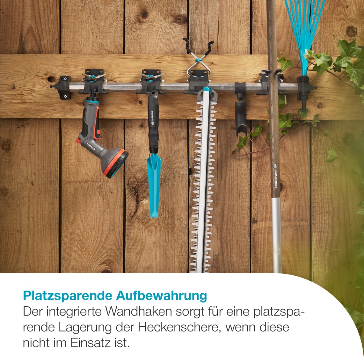 GARDENA 14735-20 Akku-Heckenschere EasyCut 55/18V P4A Ready-To-Use Set