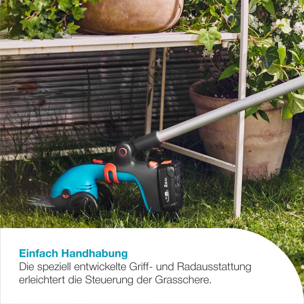 GARDENA 14752-55 Akku-Grasscheren-Set PowerCut 20/18V P4A solo