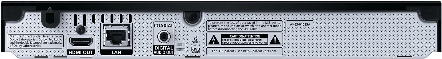 Samsung BD-J5900/EN Blu-ray Disc Player Curved Design