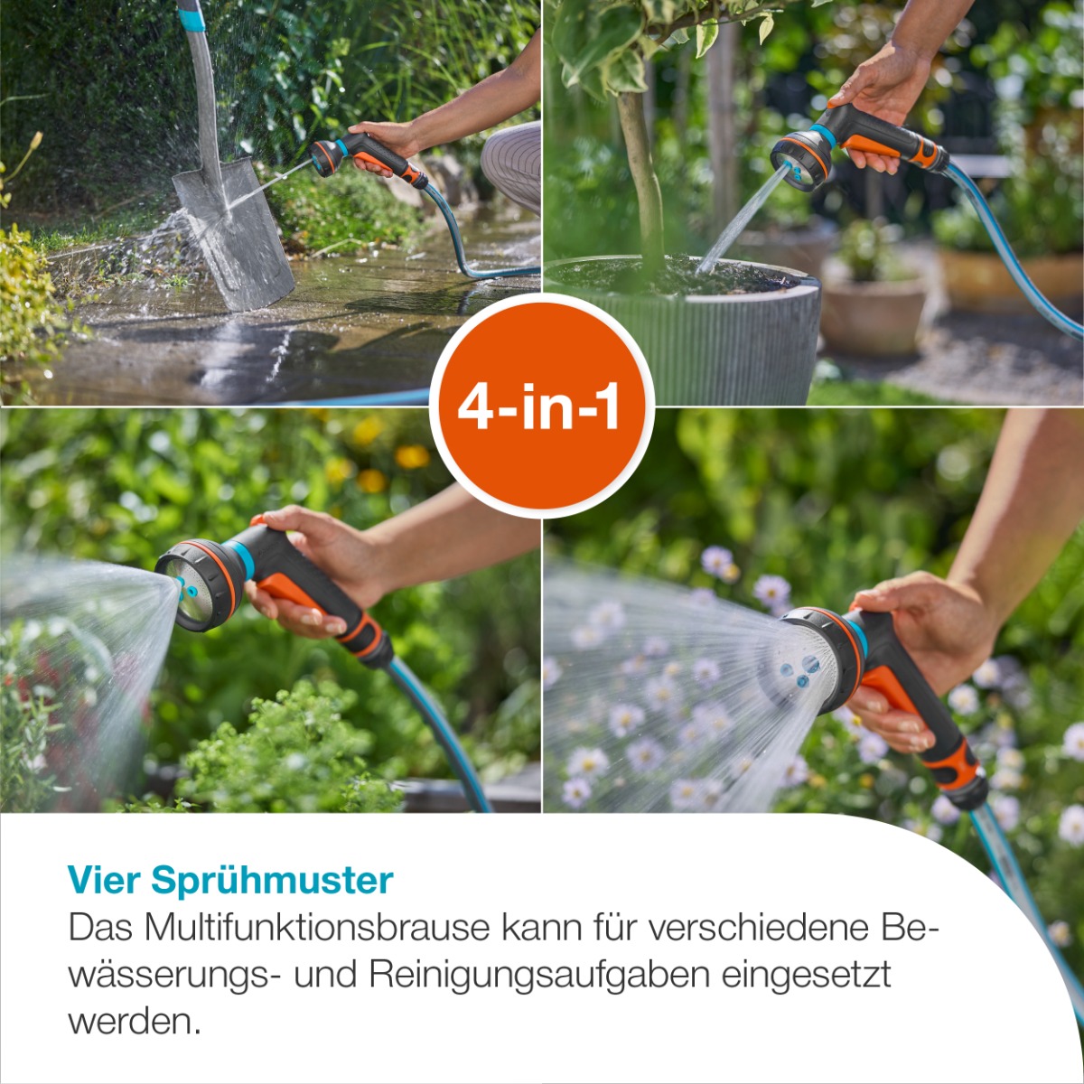 GARDENA 18372-20 Classic Multifunktionsbrause Starter Set