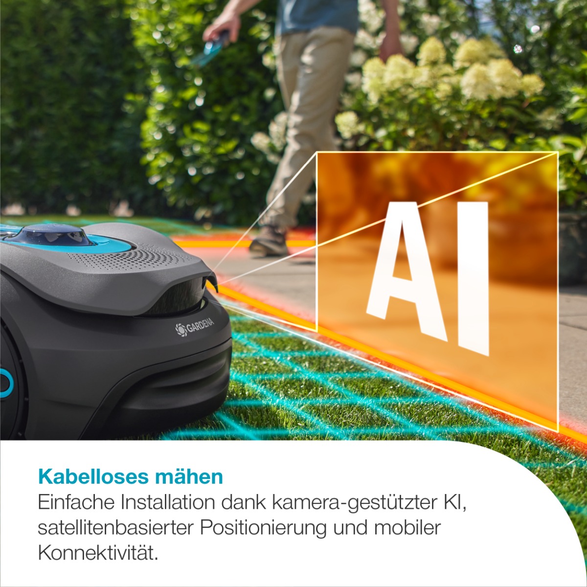 GARDENA 19942-20 Mähroboter smart SILENO sense 600 m² (2.Wahl)