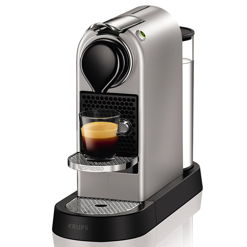 Krups Nespresso XN740B Kapselmaschine New CitiZ silber