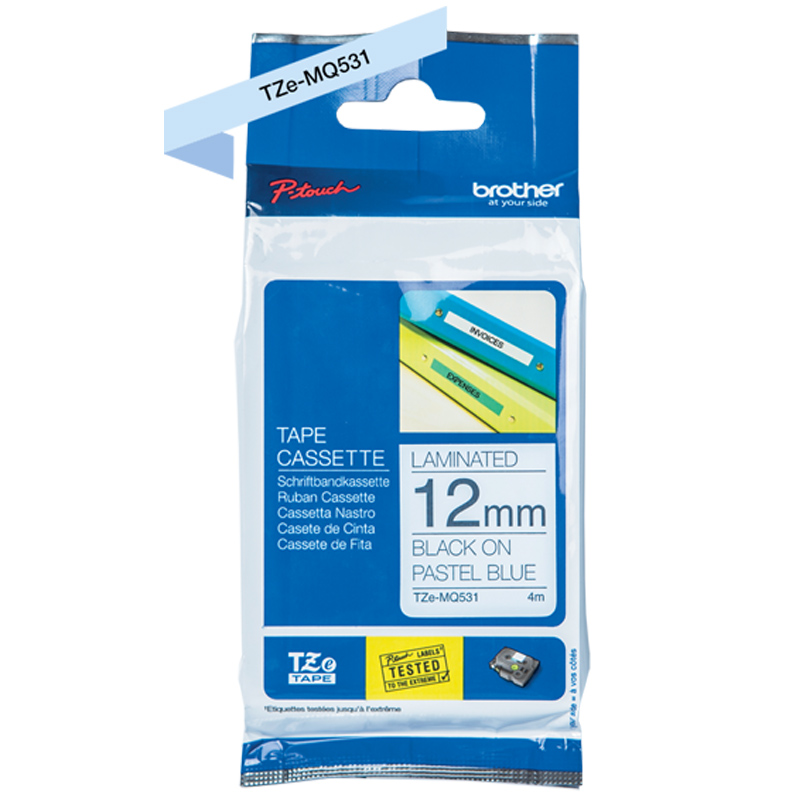 Brother TZe-MQ531 Pastellblaues Schriftband