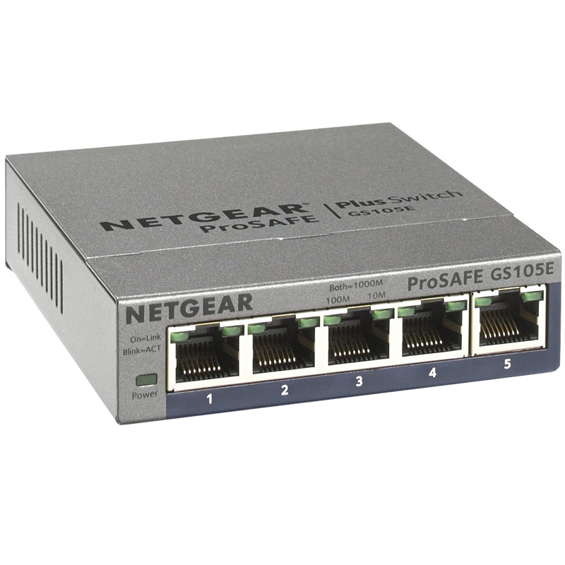 NETGEAR 5-Port Gigabit Plus Ethernet Switch