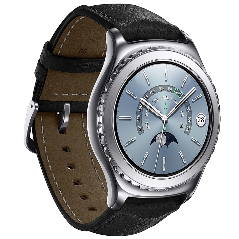 Samsung Gear S2 Classic Smartwatch platin Ausstellungsgerät