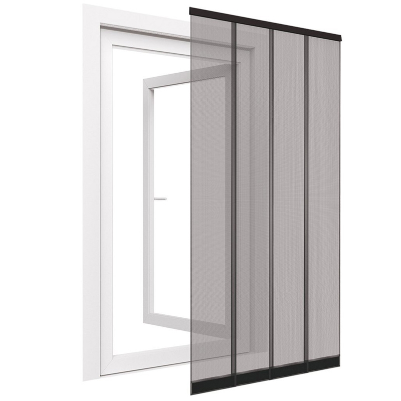 easy life Insektenschutz Tür Vorhang 100 x 220 cm Polyester Anthrazit