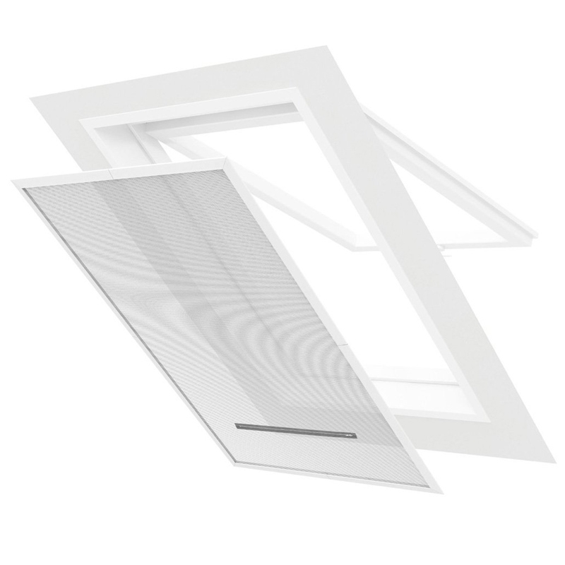 easy life Insektenschutz und Sonnenschutz für Dachfenster 140 x 170 cm in anthrazit & silber