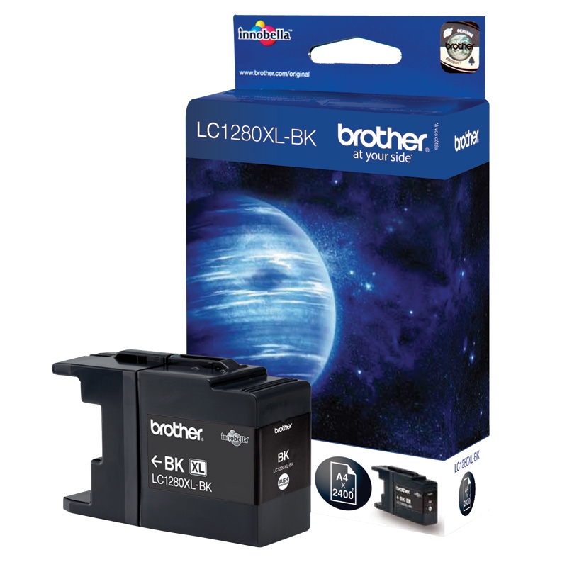 BROTHER LC1280XLBK schwarz (2400 Seiten) Tinte