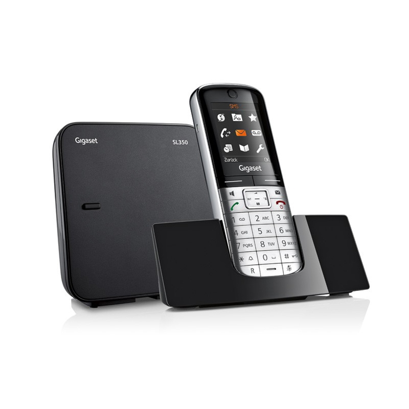 Gigaset SL350 metall/pianoschwarz Schnurlostelefon