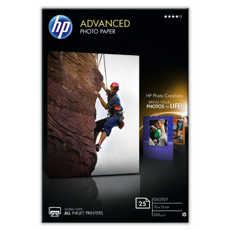 HP Q8691A Fotopapier 25 Blatt 10x15 glänzend