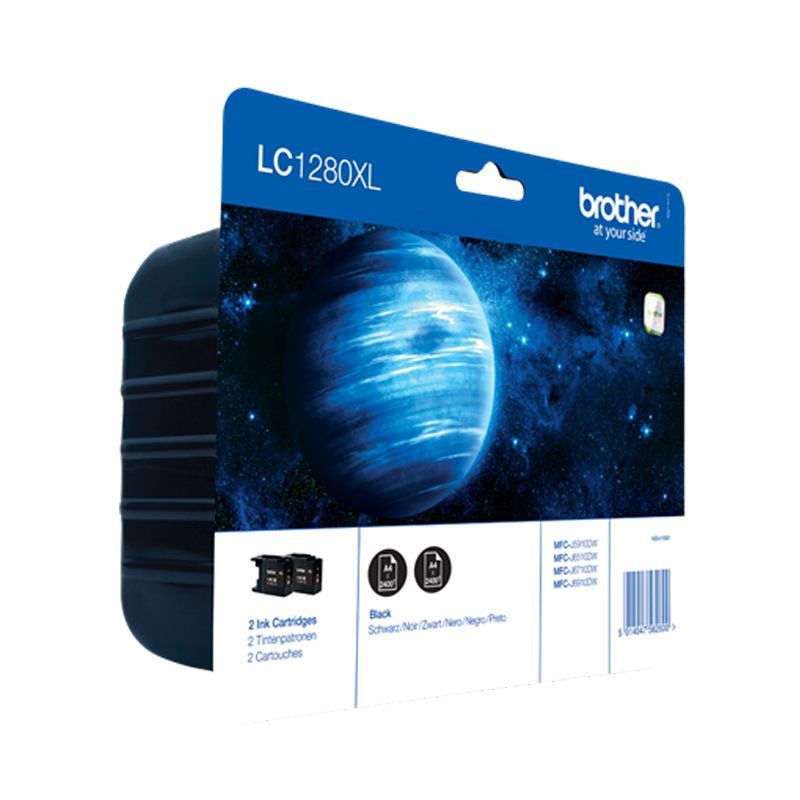 Brother LC1280XLBKBP2DR Twinpack