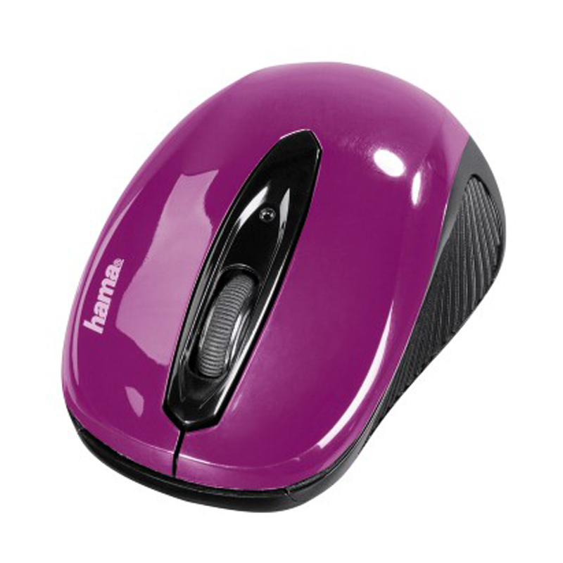 Hama Optische Funkmaus AM-7300 Schwarz/Brombeer