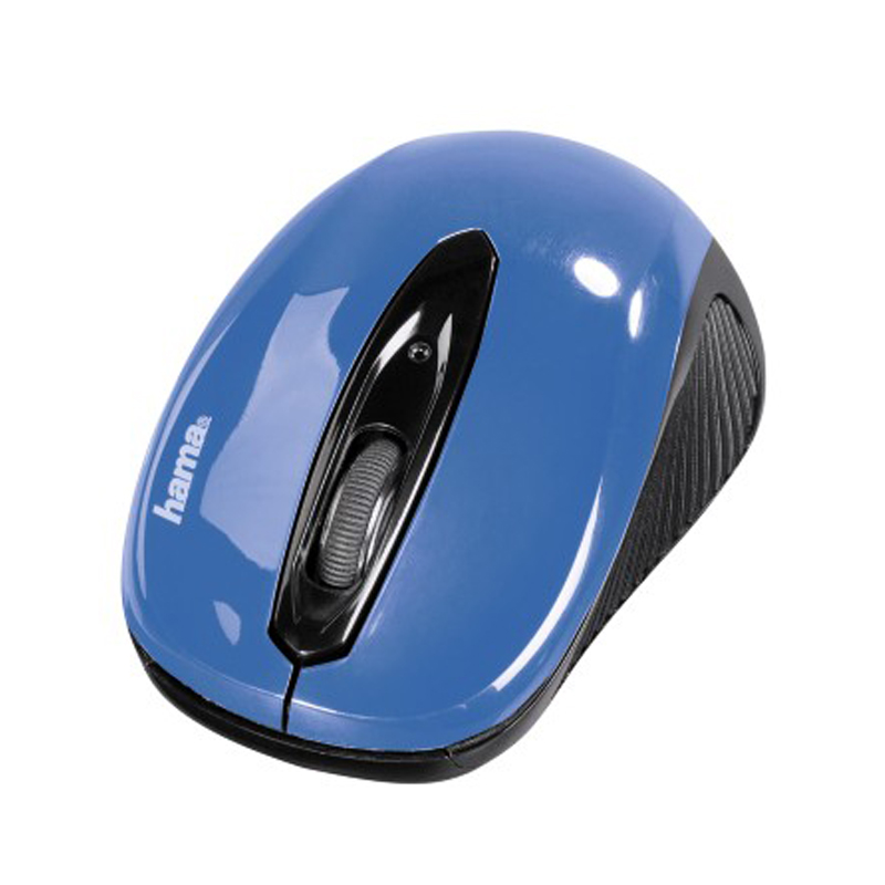 Hama Optische Funkmaus AM-7300 Schwarz/Himmelblau