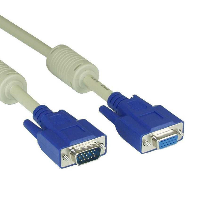 InLine S-VGA Verlängerung 3m beige