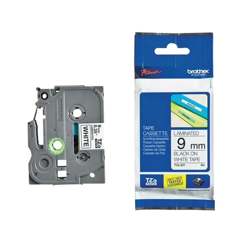 Brother P-Touch Tape TZ221 9mm8m