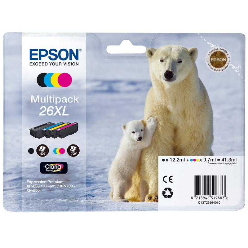 Epson Tinte Multipack 4-colours 26XL Claria Premium
