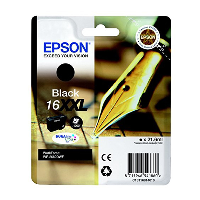 Epson 16XXL Tinte schwarz