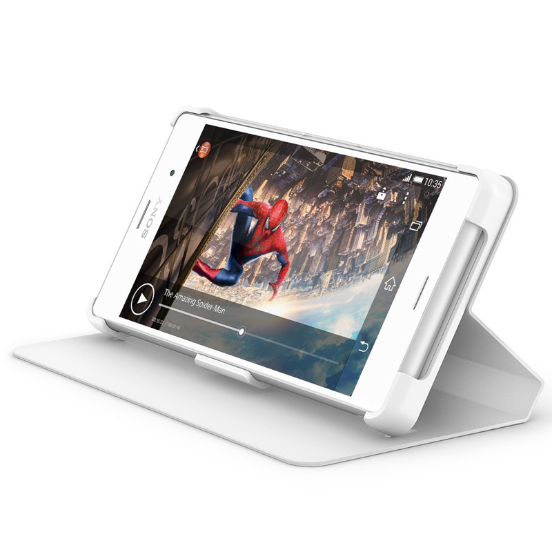 Sony WCR14 induktives Ladeset mit Schutzhülle für Sony Xperia Z3 weiß