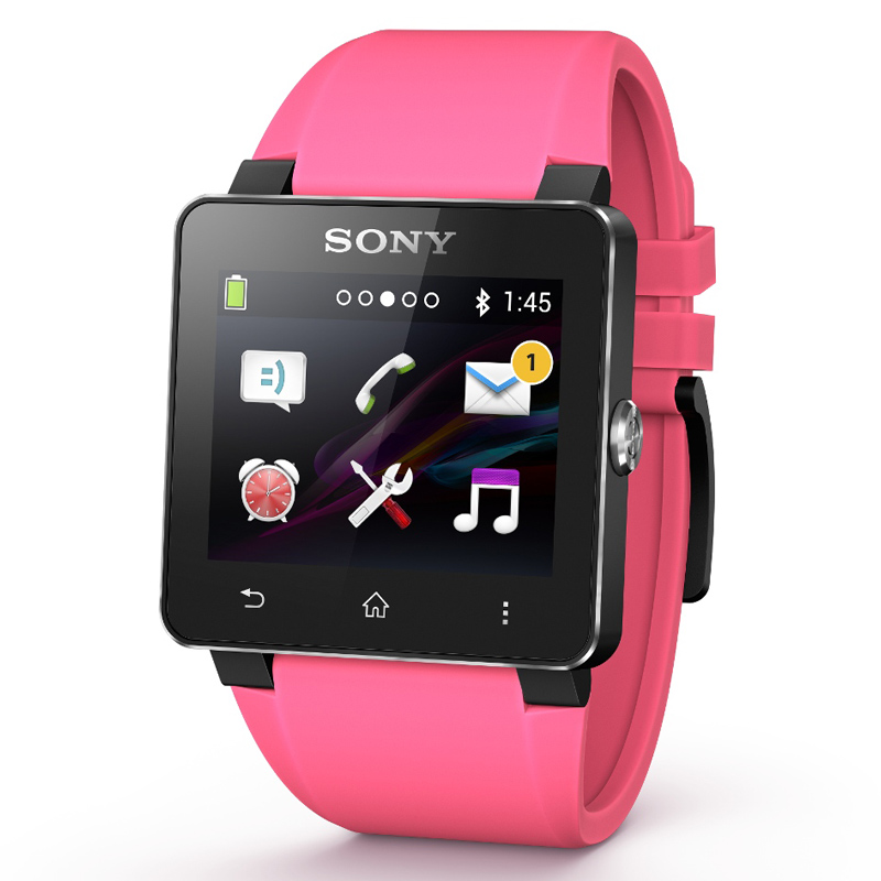 Sony SE20 Siliconarmband für SmartWatch 2 pink