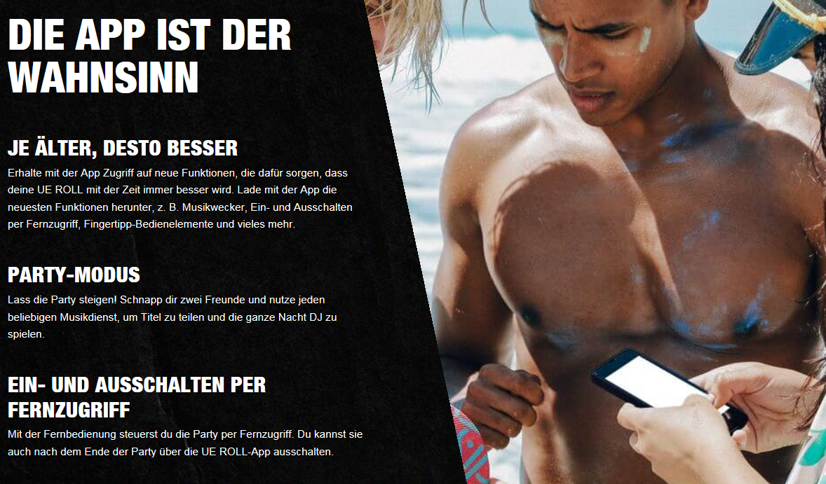 Ultimate Ears UE ROLL tragbare Lautsprecher blau