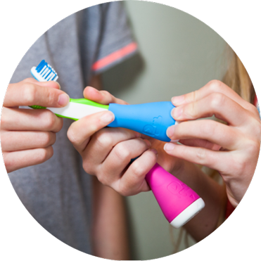 Playbrush Bluetooth Zahnputzaufsatz für Kinderzahnbürsten pink