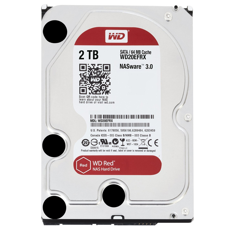 Western Digital WD20EFRX Red 2TB 6Gb/s SATA HDD