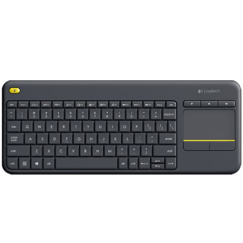 Logitech K400 Plus Touch Wireless Tastatur schwarz