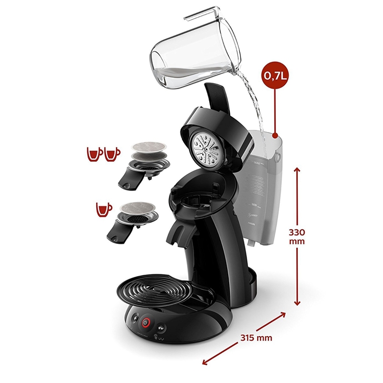 Philips Senseo HD6554/40 Kaffeepadmaschine dunkelblau