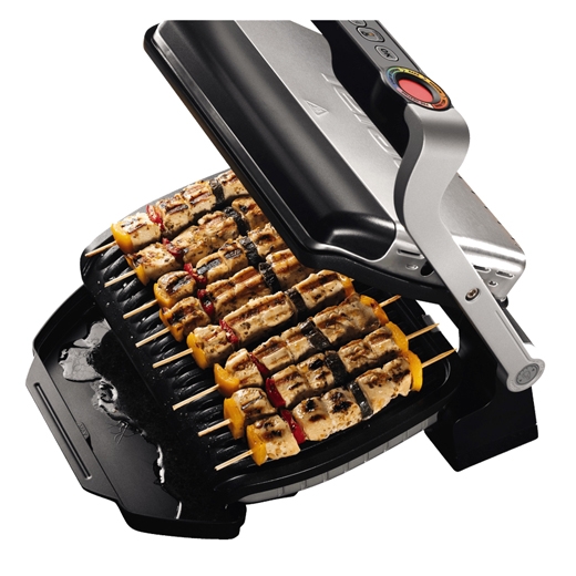 Tefal GC712D12 Optigrill plus Kontaktgrill silber/schwarz