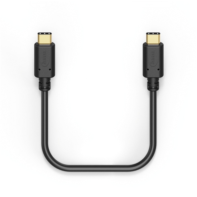 Hama Lade-/Datenkabel, USB Type-C - USB Type-C, 1,4 m, Schwarz