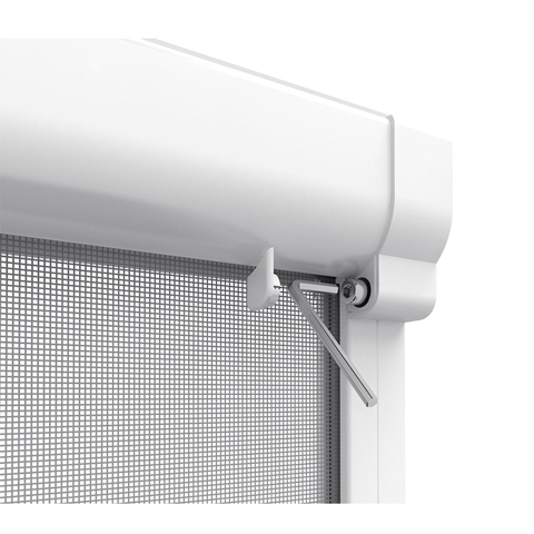 easy life Insektenschutz ALU Rollo für Fenster 100 x 160 cm zum klemmen weiss