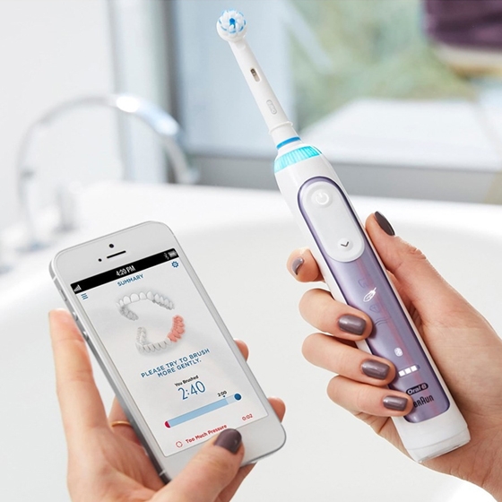 Braun Oral-B Genius 10100S elektrische Zahnbürste Oszillierend/Rotierend orchid purple