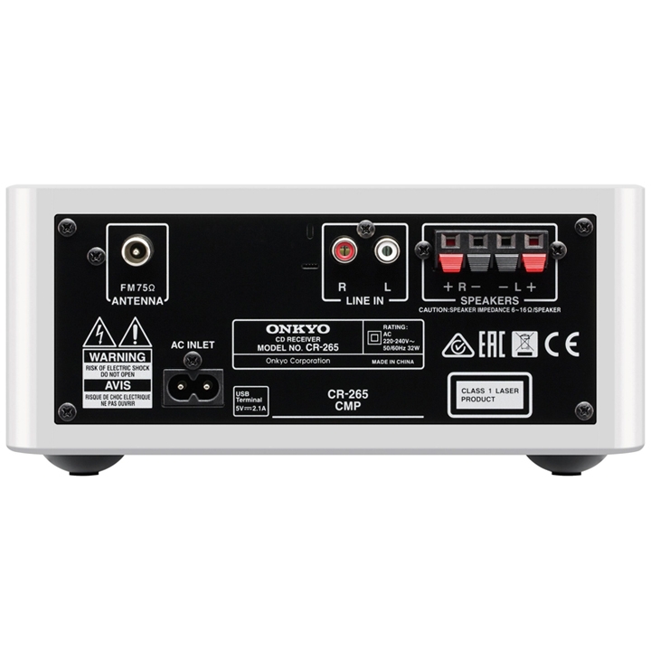 Onkyo CS-265-W, CD Player, HiFi Minisystem weiß