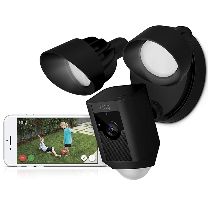 Ring 8SF1P7 Sicherheitskamera mit Flutlicht schwarz