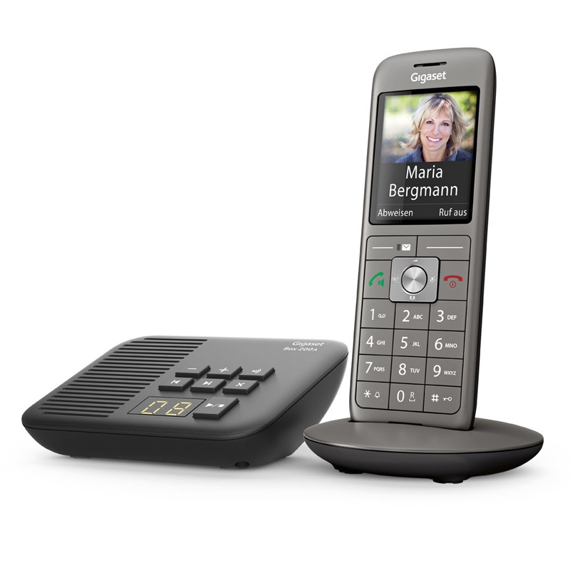 Gigaset CL660A Schnurlostelefon mit Anrufbeantworter anthrazit